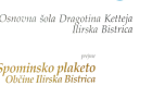 Šoli spominska plaketa Občine Ilirska Bistrica